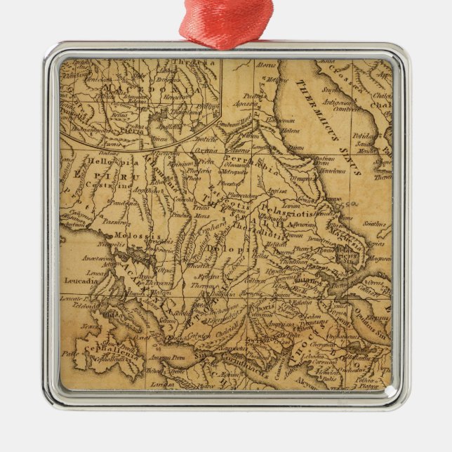 Altes Griechenland 2 Silbernes Ornament (Vorne)