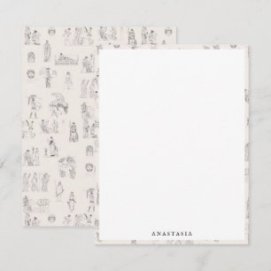 Altes Griechenland Klassisches griechisches Geschi Mitteilungskarte