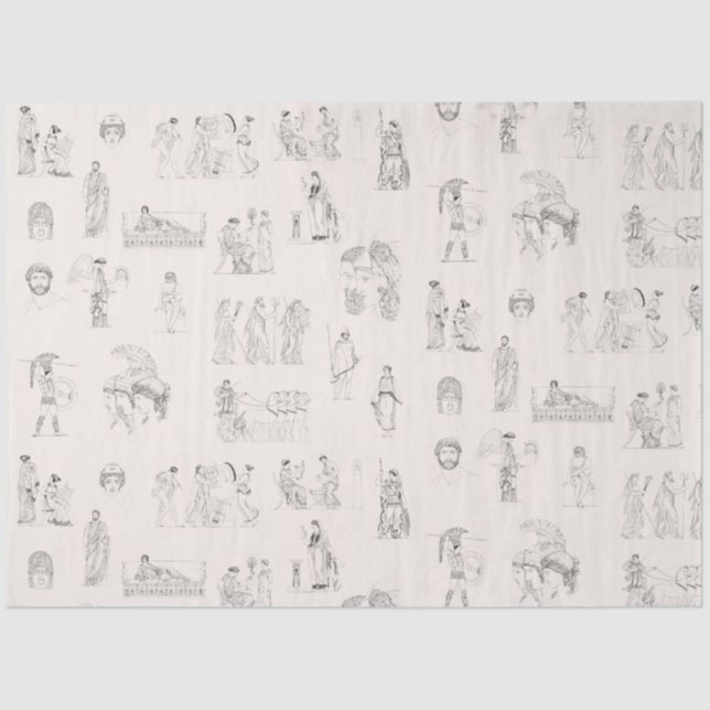 Altes Griechenland Klassisches griechisches Geschi Seidenpapier (Vorderseite)