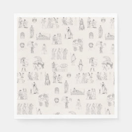 Altes Griechenland Klassisches griechisches Geschi Serviette