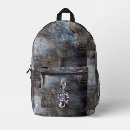 Altes Griechenland Music Clef Bedruckter Rucksack