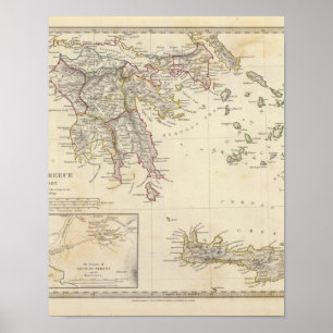 Altes Griechenland, südlich Poster