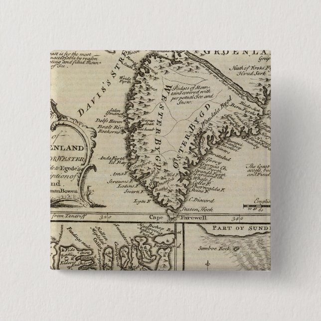 Altes Grönland Button (Vorderseite)