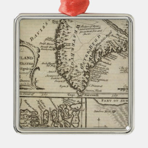 Altes Grönland Ornament Aus Metall