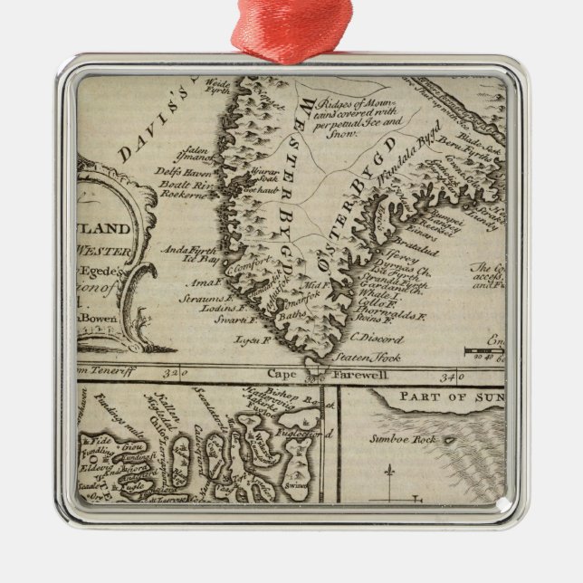 Altes Grönland Ornament Aus Metall (Vorne)