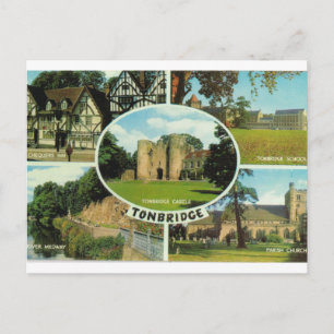 Altes Großbritannien, Mehrfachansicht, Tonbridge K Postkarte