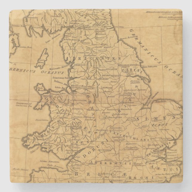 Altes Großbritannien Steinuntersetzer (Vorderseite)