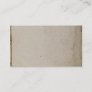 Altes Grungy beflecktes Braunes Packpapier Visitenkarte