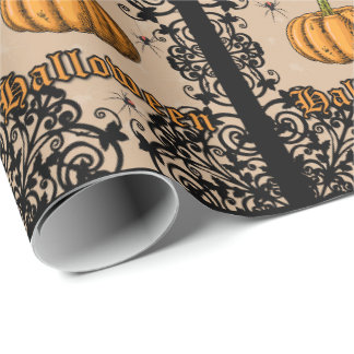 Altes Halloween Geschenkpapier