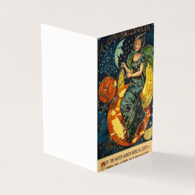 Altes Halloween Hexenplakat (Vorderseite)