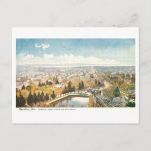 Altes Hamilton, Ontario, Blick vom Berg Postkarte