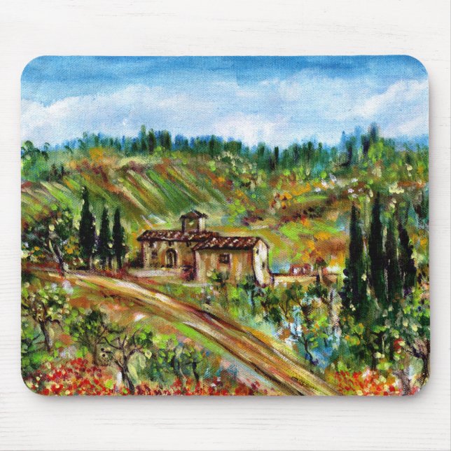 ALTES HAUS IN CHIANTI - TUSKANIEN MOUSEPAD (Vorne)