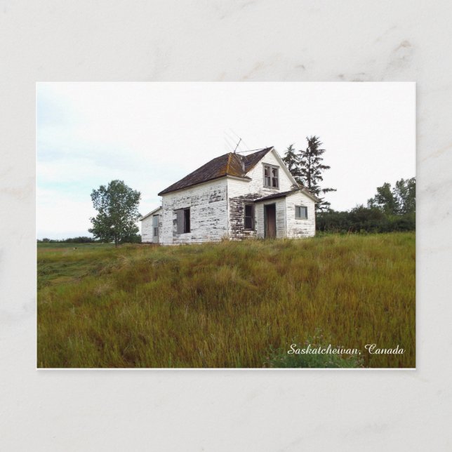 Altes Haus in Saskatchewan Postcard Postkarte (Vorderseite)