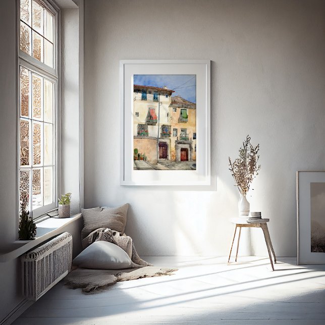 Altes Haus in Segovia, Spanien | Cass Gilbert Poster (Von Creator hochgeladen)