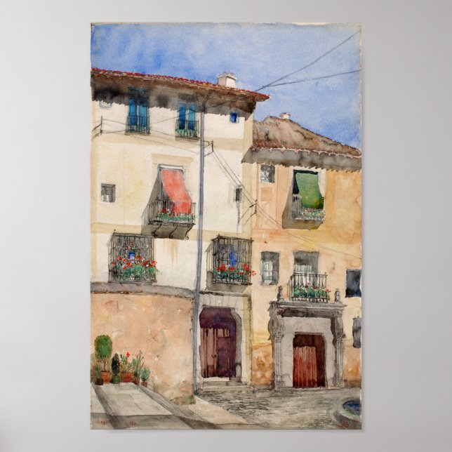 Altes Haus in Segovia Spanien Villa Saroli Poster (Vorne)