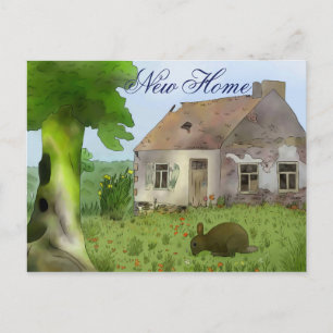 Altes Haus, neues Haus Postkarte