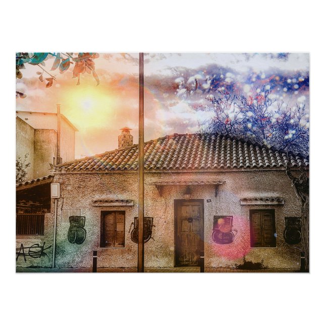 Altes Haus Poster (Vorderseite)