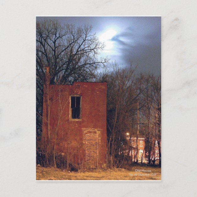 Altes Haus Postkarte (Vorderseite)