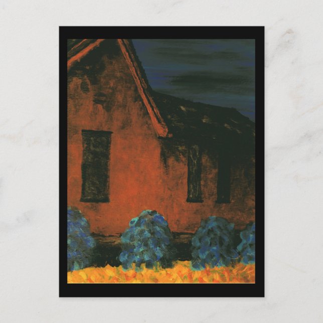 Altes Haus Postkarte (Vorderseite)