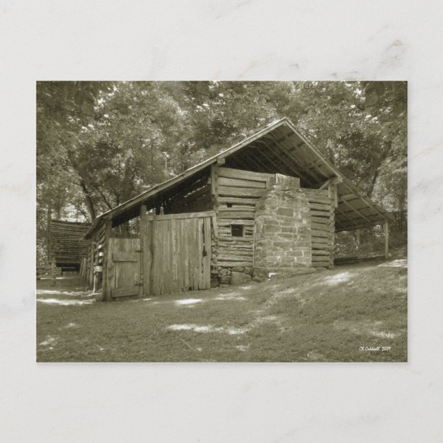 Altes Haus Postkarte (Vorderseite)