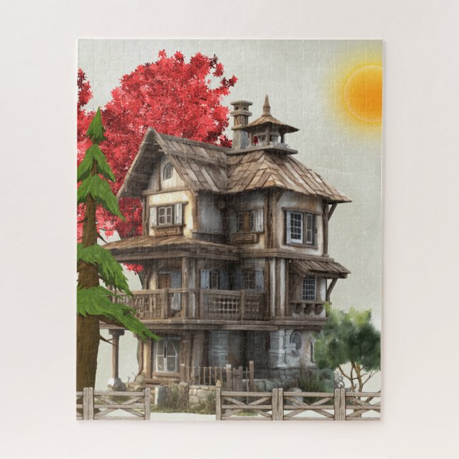 Altes Haus Puzzle (Vertikal)