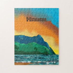 Altes Hawaii-Reiseposter-Puzzle Puzzle