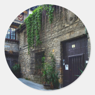 Altes Herrenhaus Runder Aufkleber