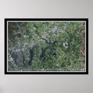 Altes Hickory Lake Tennessee Satelliten-Poster Kar Poster