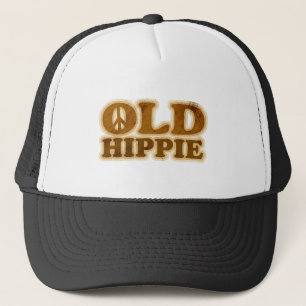Altes Hippie-Friedenszeichen Truckerkappe