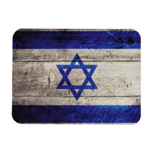 Altes Holz - Israel-Fahne Magnet