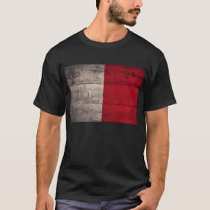 altes Holz - Malta - Flagge; T-Shirt