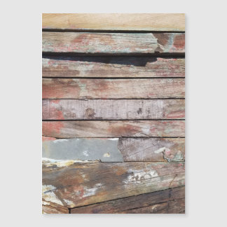 Altes Holz rustikale Bootsplatte aus Holz Magnetkarte