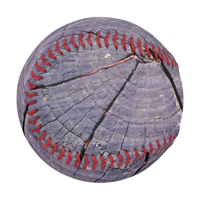 Altes Holz rustikale Kugel Baseball (Rückseite Rechts)