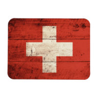 Altes Holz Schweizer Fahne