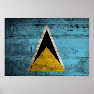 Altes Holz St. Lucia Fahne Poster