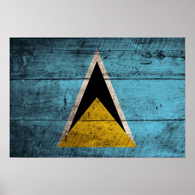 Altes Holz St. Lucia Fahne Poster (Vorne)