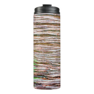 Altes Holzhaus-Dekor, Hintergrund, Brett, Braun, N Thermosbecher