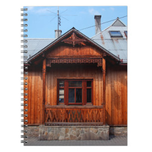 Altes Holzhaus traditionelle Unterkunft, antiken Notizblock
