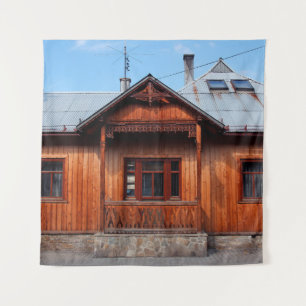 Altes Holzhaus traditionelle Unterkunft, antiken Wandteppich