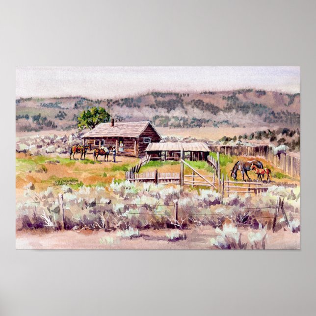 ALTES HOMESTEAD VON SHARON SHARPE POSTER (Vorne)