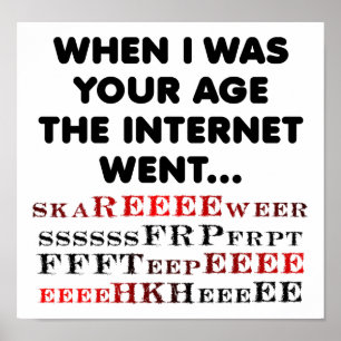 Altes Internet Funny Poster