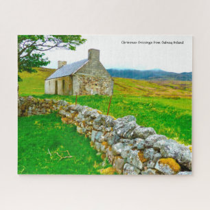 Altes Irisches Cottage Galway Irland. Puzzle
