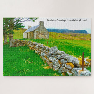 Altes Irisches Cottage Galway Irland. Puzzle