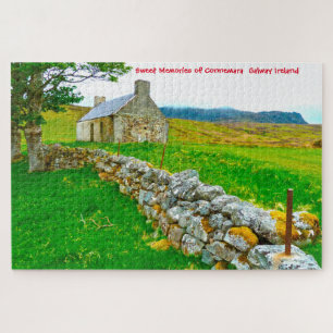 Altes Irisches Cottage Galway Irland. Puzzle