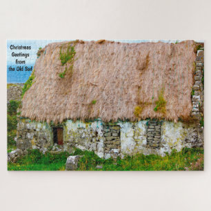Altes Irisches Cottage Galway Irland. Puzzle