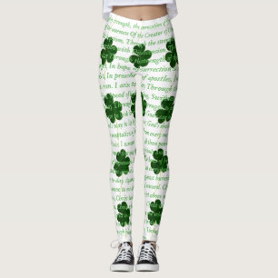 Altes irisches Gedicht St. Patrick Hymn Der Hirsch Leggings