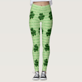 Altes irisches Gedicht St. Patrick Hymn Der Hirsch Leggings
