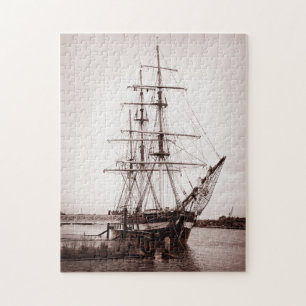 Altes irisches Segelschiff Puzzle