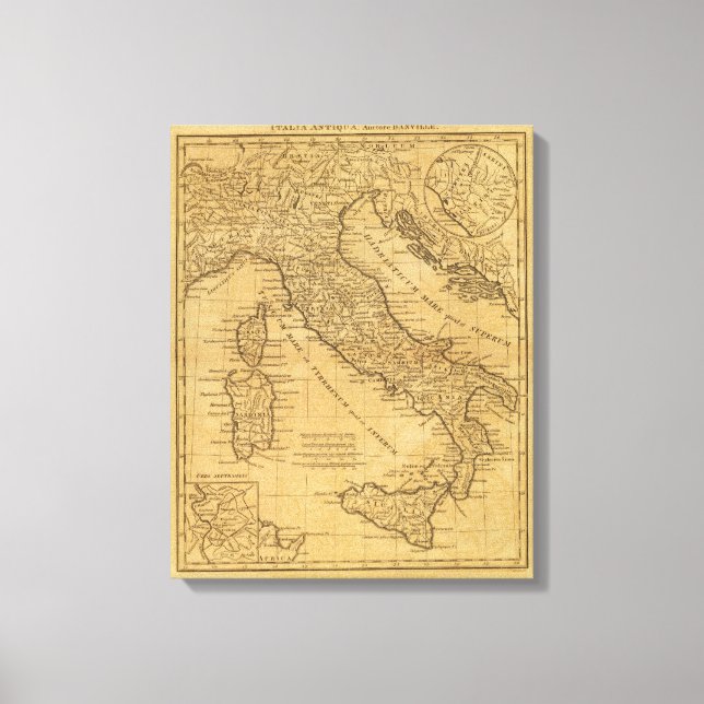 Altes Italien Leinwanddruck (Vorderseite)