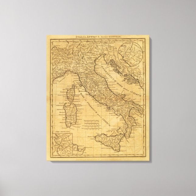 Altes Italien Leinwanddruck (Vorderseite)